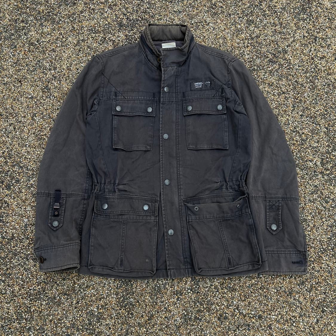 디젤(DISEL) 빈티지 흑청 멀티포켓 자켓 상품이미지1