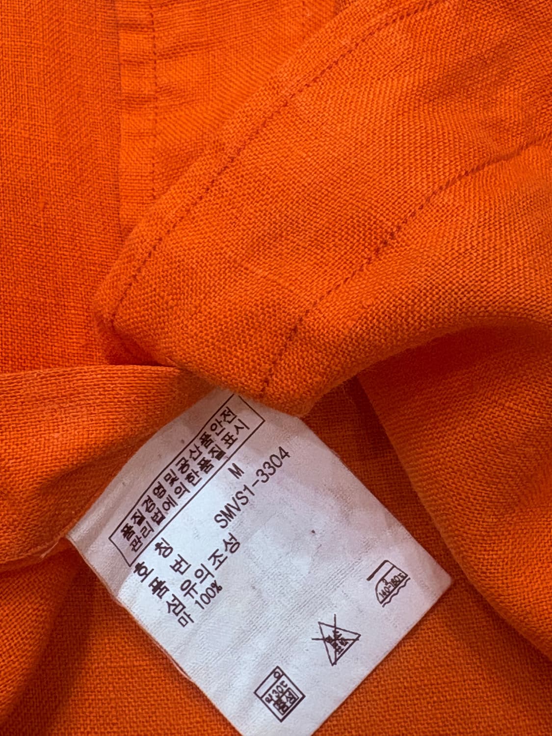 Polo 폴로랄프로렌 오렌지 린넨 셔츠 상품이미지4