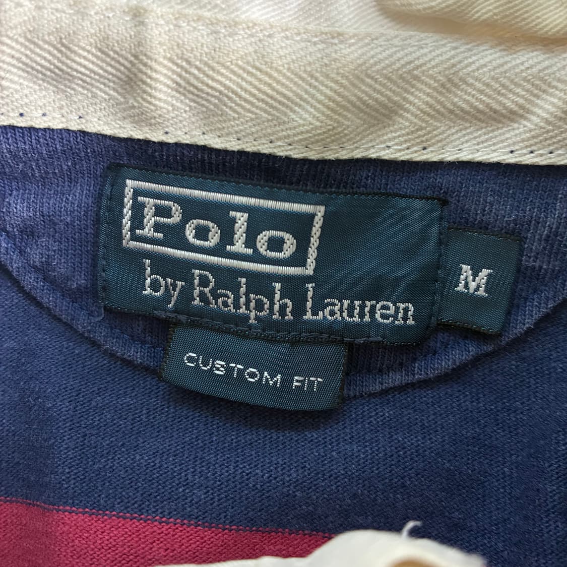 Polo  폴로 랄프로렌 자수 코튼 스트라이프 럭비 티셔츠 상품이미지4