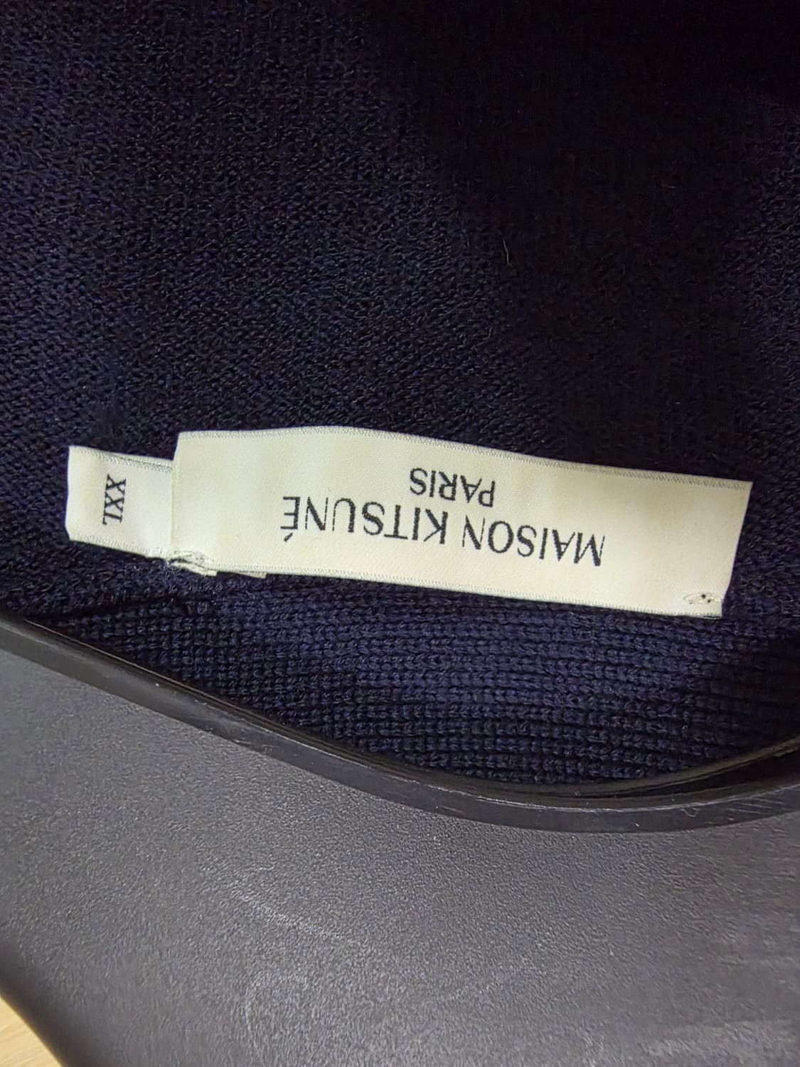 (xxl)메종키츠네 트리컬러 폭스 가디건 상품이미지4