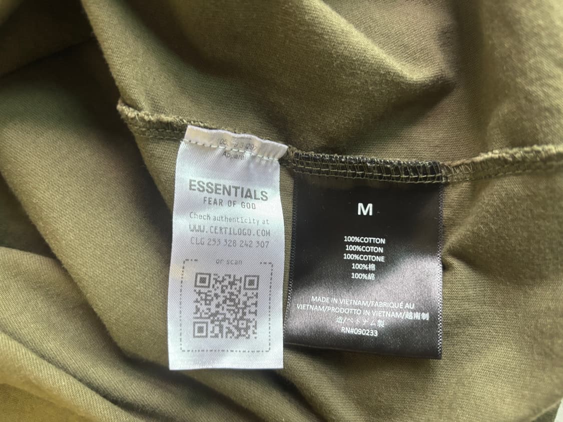 피어오브갓 에센셜 롱슬리브 M 카키 상품이미지2