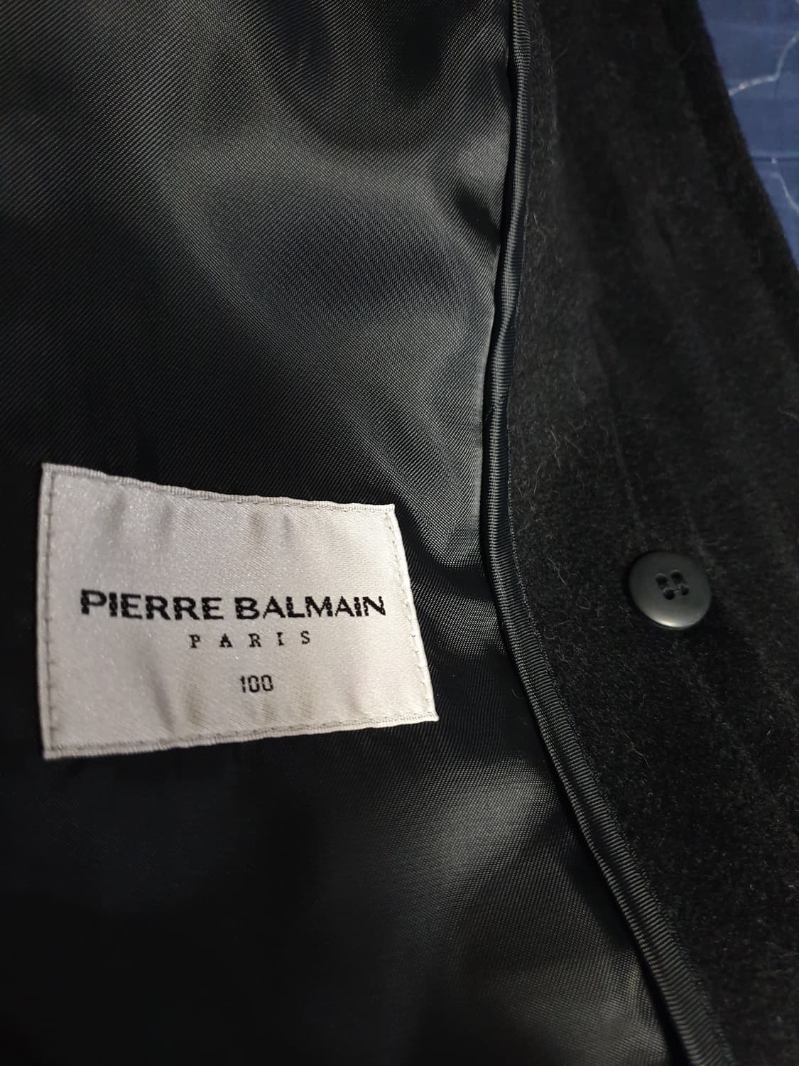 (00s) 피에르발망 캐시미어 넥버클 사이드 스티치 자켓 블랙 (100) 상품이미지3