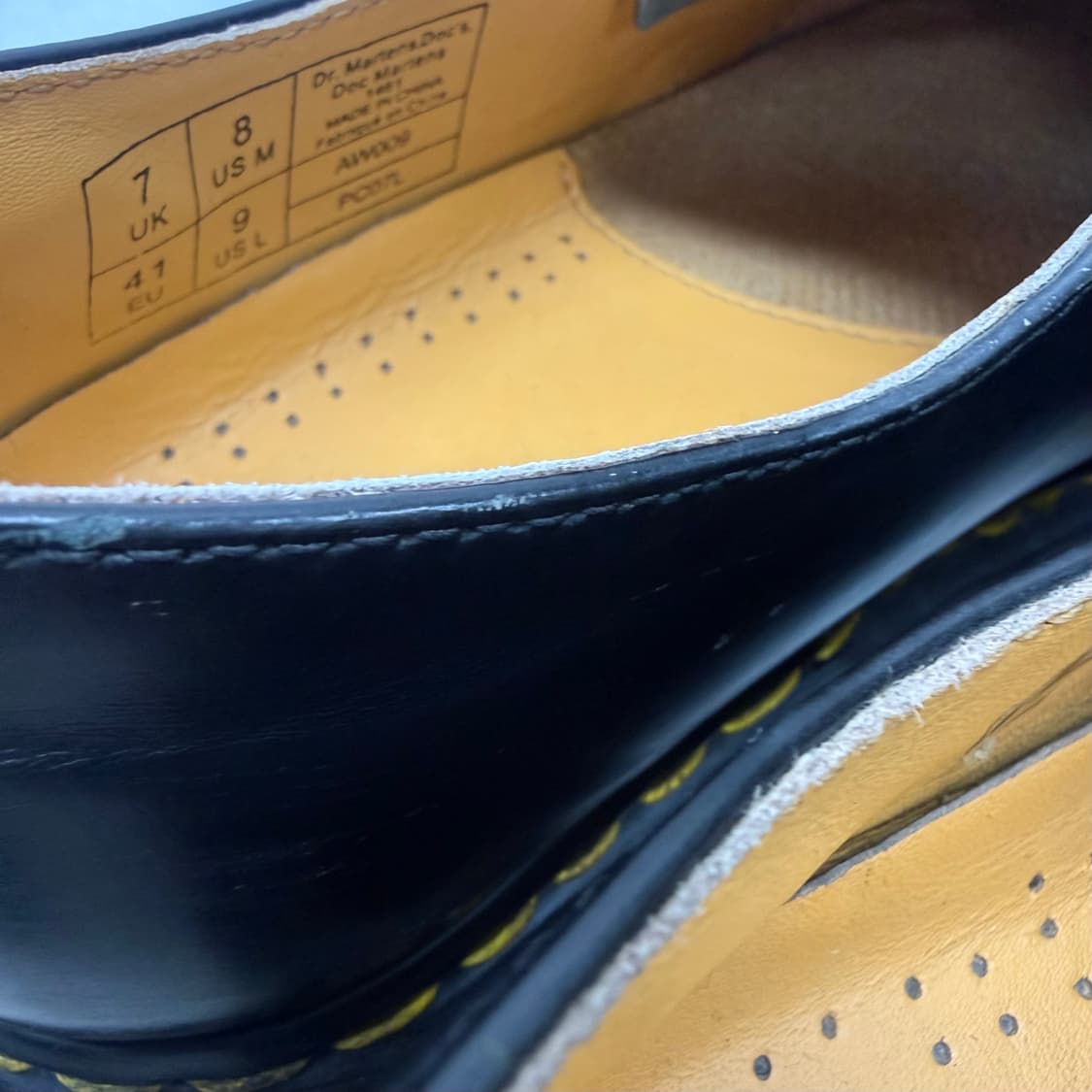 (UK7)닥터마틴 1461 3홀 스무스 블랙 상품이미지10