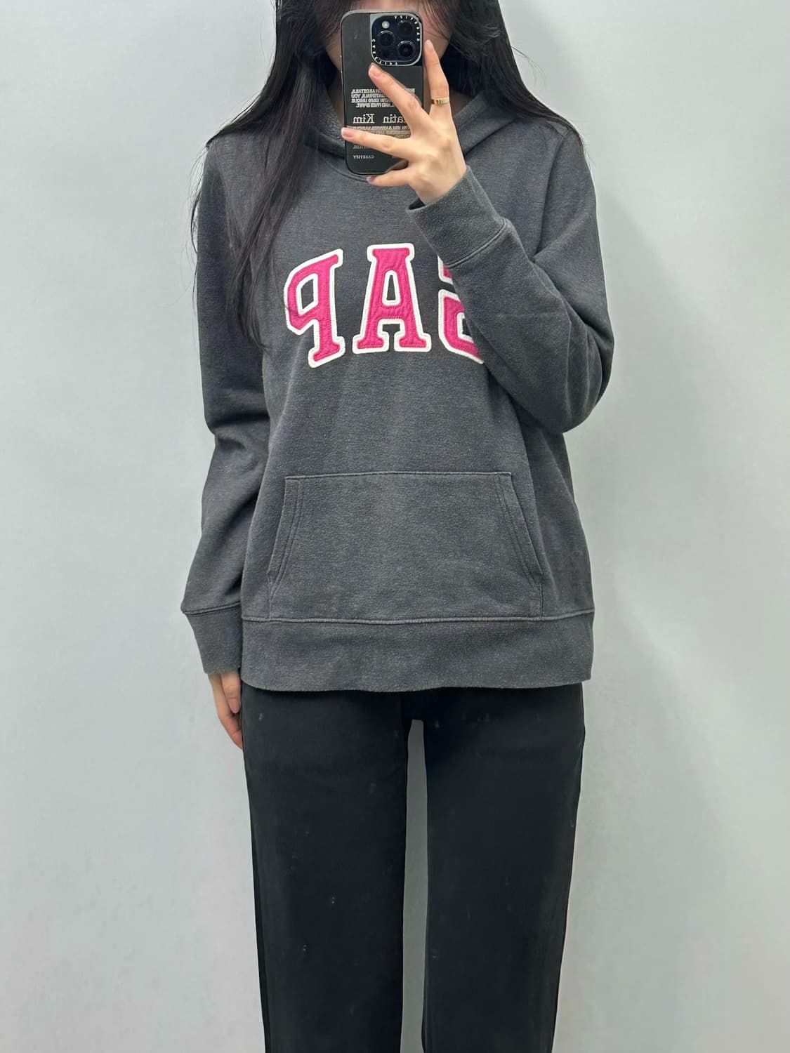 Gap 갭 차콜 후드티 상품이미지1