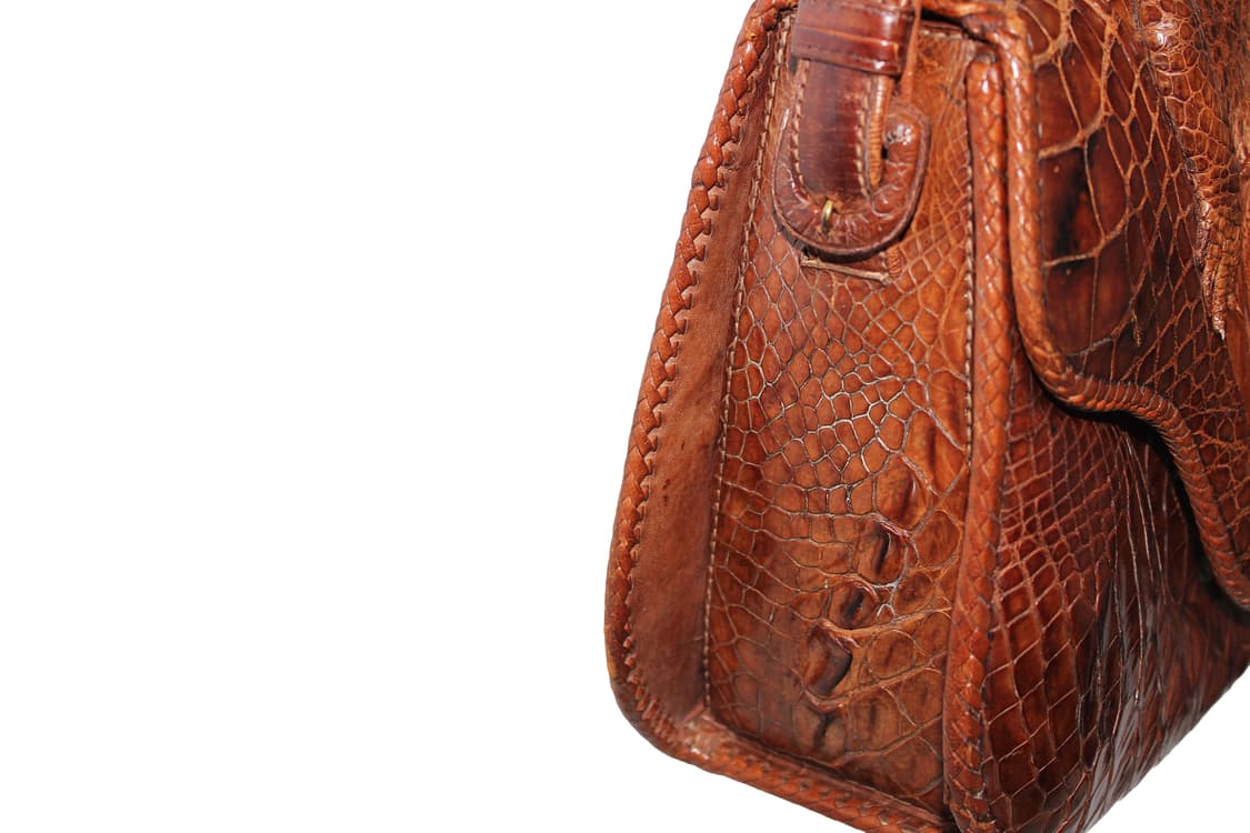 1950s Real Genuine Alligator Leather Bag 상품이미지5