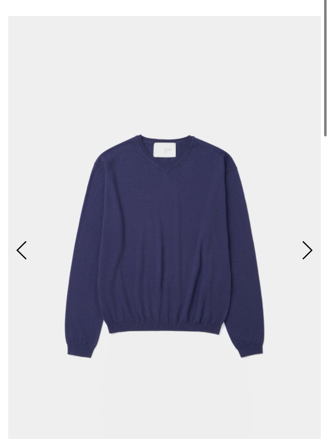 구매) 강정석 V넥 니트 퍼플 48,50 상품이미지1