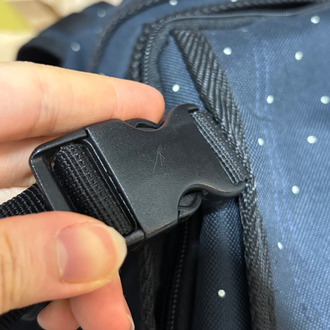 이스트보이 네이비 도트 백팩 빈티지 배낭 가방 하구미 모리걸 대장템 상품이미지9