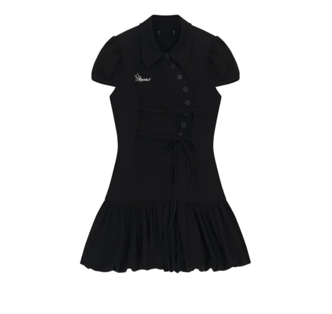 카시코 블랙 퍼프 원피스 s 상품이미지1