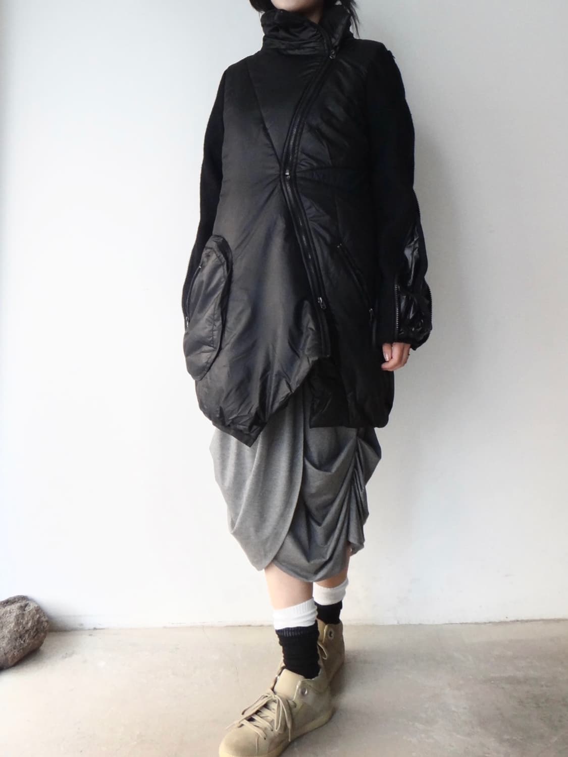 Gothic fair dual padded jacket / black 상품이미지7