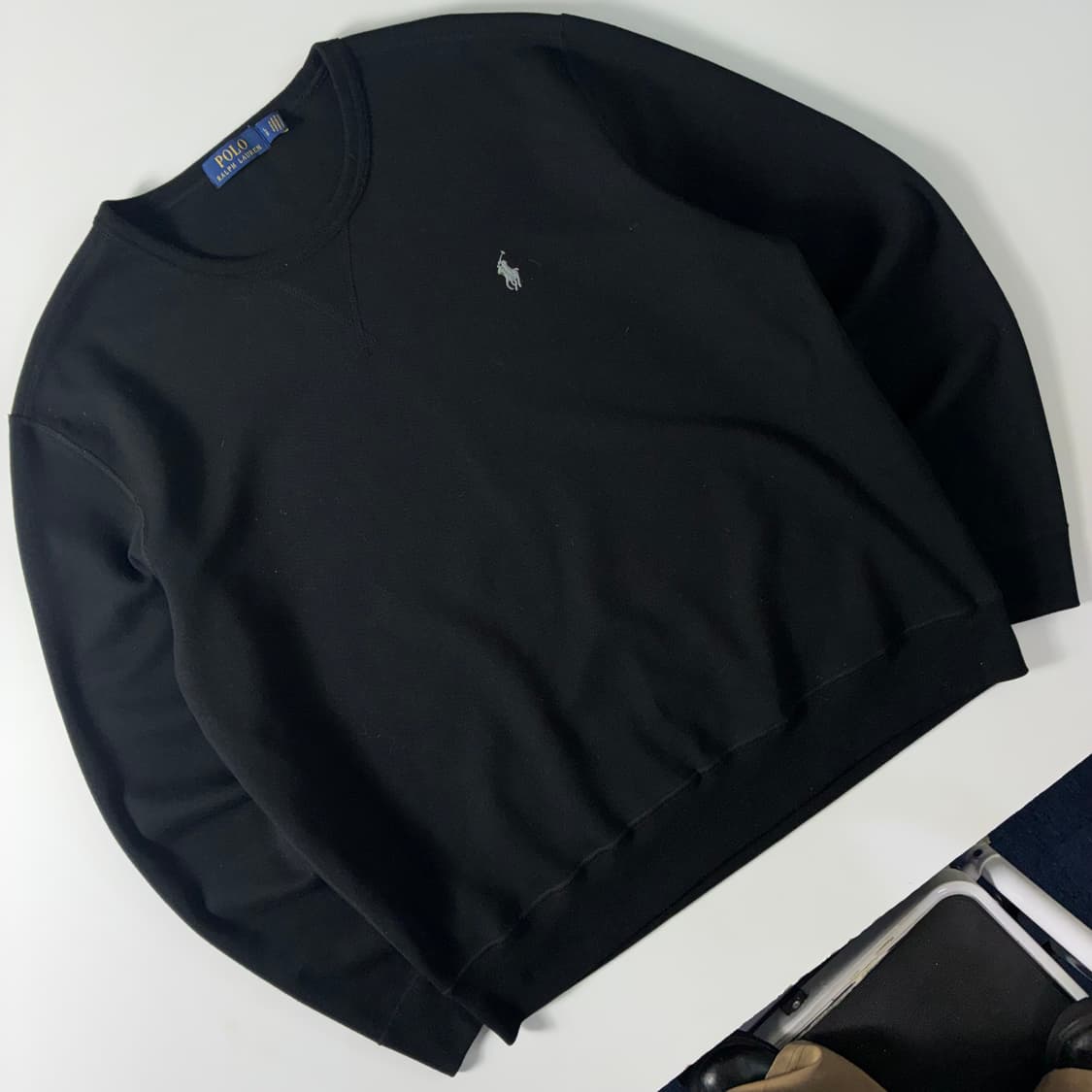 Polo  폴로 랄프로렌 자수 코튼 블랙 맨투맨  상품이미지2