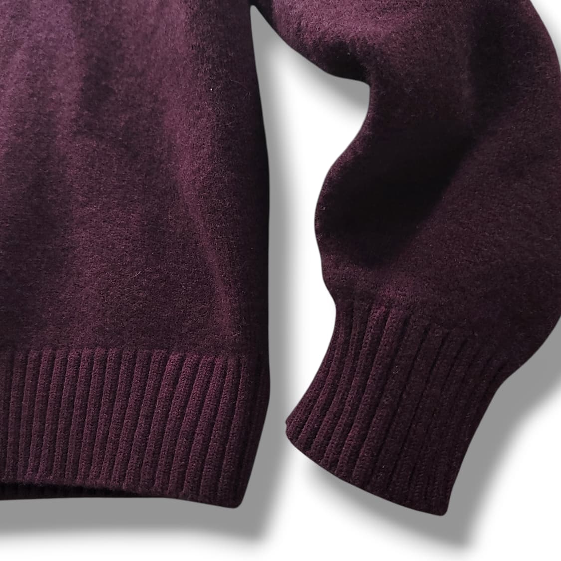 [105] 빈폴 버건티 숄카라 클래식 빈티지 모 니트 상품이미지6