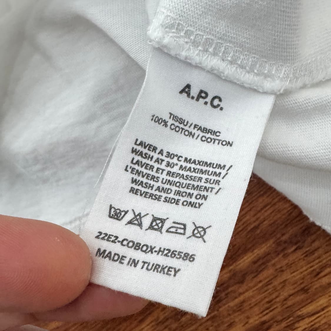 2XL(105) 아페쎄 VPC 네이비로고 반팔 라운드 티셔츠  상품이미지5