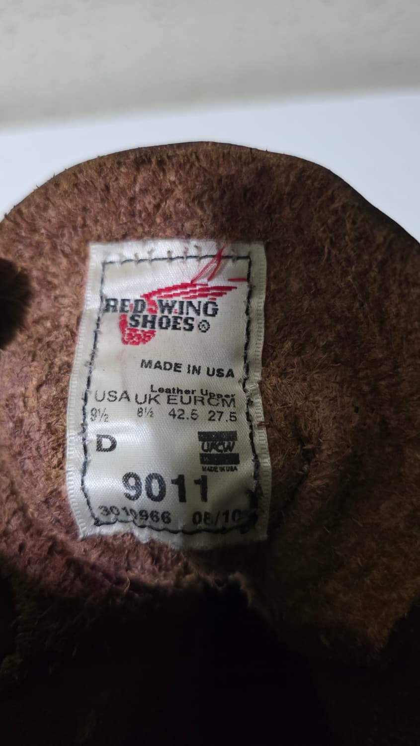 레드윙 백맨 9011 블랙체리 9.5d 상품이미지6