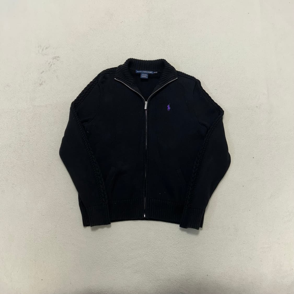 Polo Black Knit Zip-up  상품이미지4
