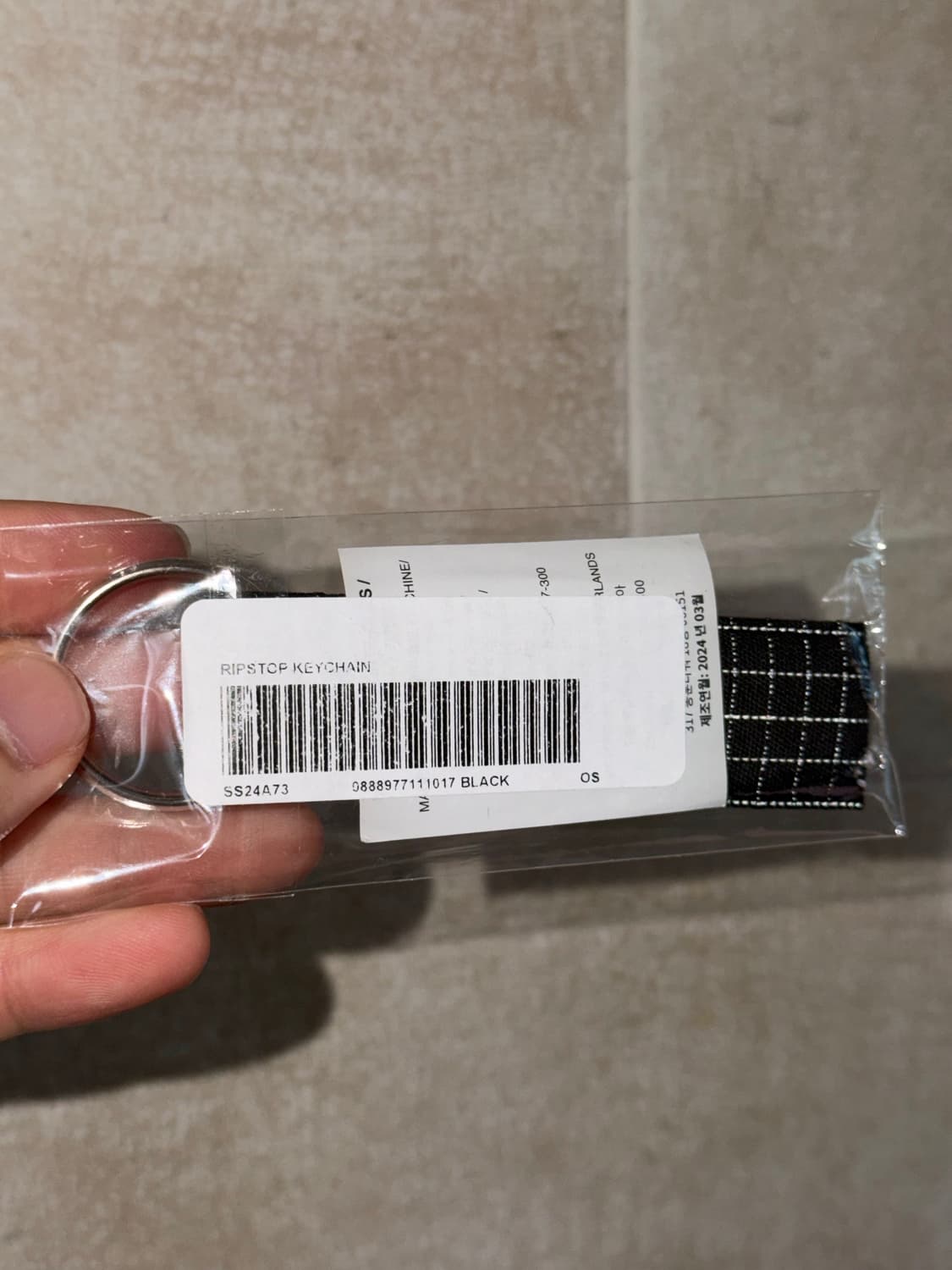 슈프림 립스탑 키체인 블랙 - 24SS 상품이미지2