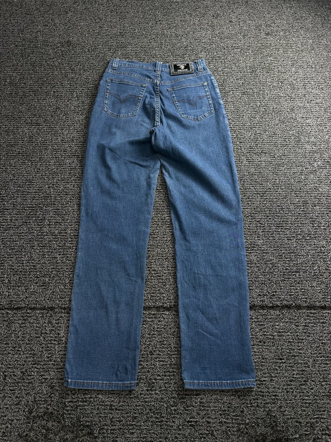 90s 베르사체 메두사 패치 로고 스트레이트 데님 팬츠 4148 상품이미지4