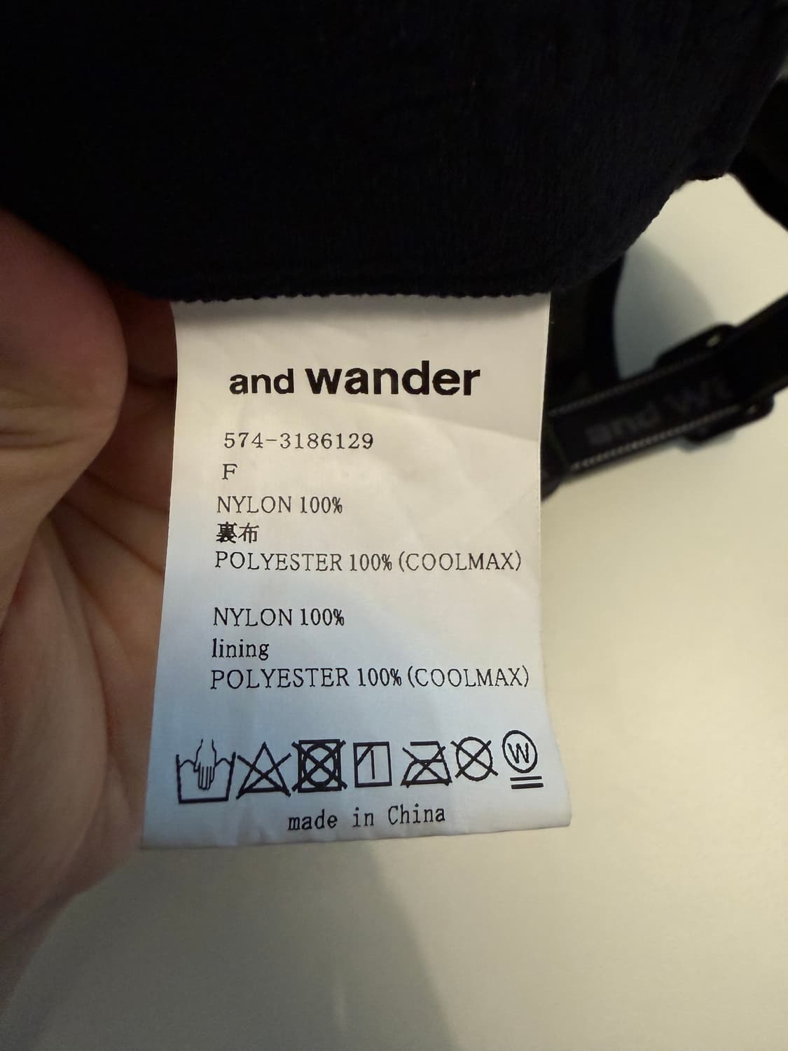 앤드원더 JQ 테이프 캡 카키 상품이미지3