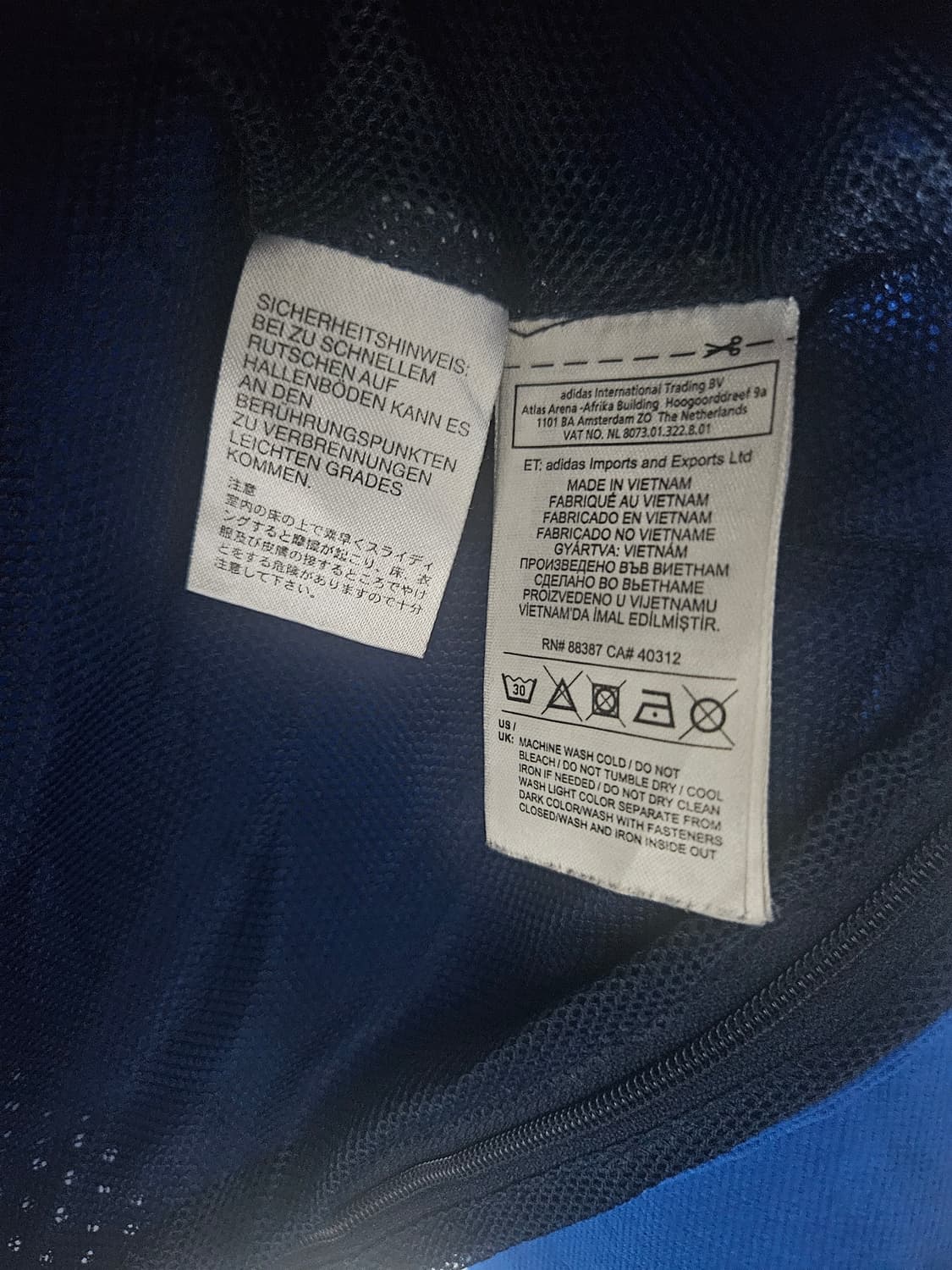 아디다스 클라이마쿨 바람막이 블루 S or M 상품이미지4