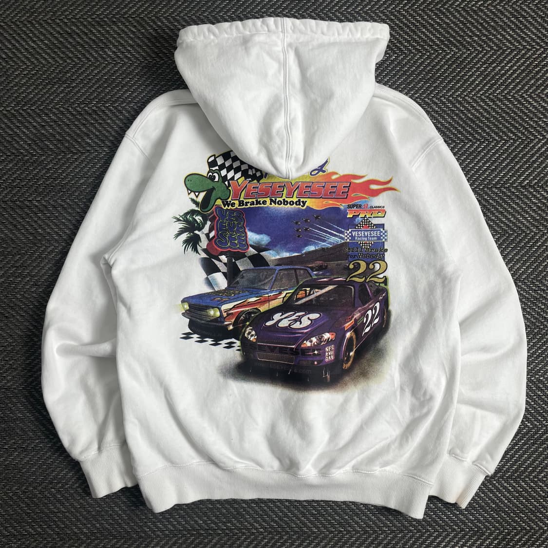 예스아이씨 레이싱 그래픽 후드 티셔츠o 3516 상품이미지1