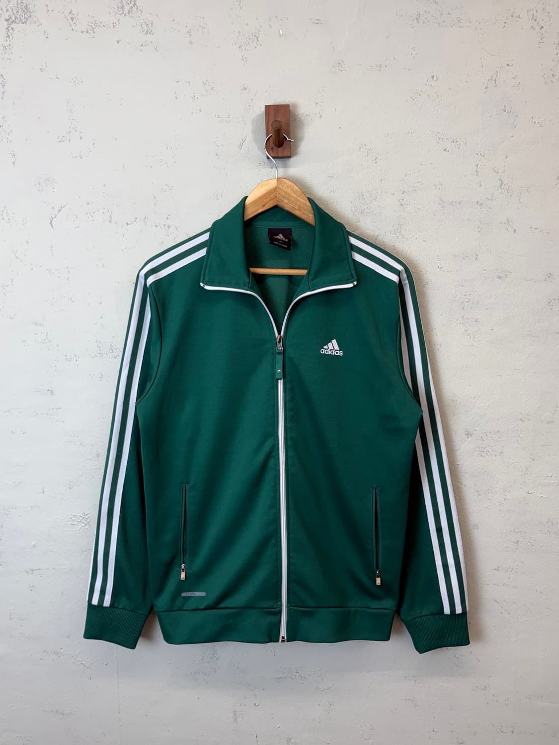 아디다스 빈티지 삼선 트랙탑 져지 그린 상품이미지1