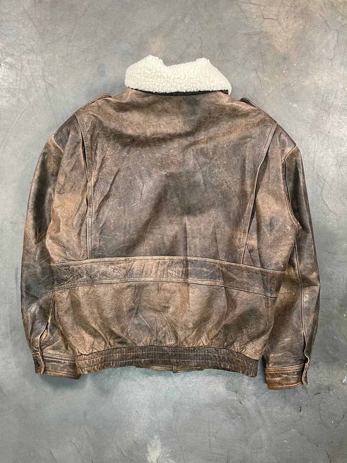 재팬 빈티지 A2 레더 봄버 자켓 상품이미지5