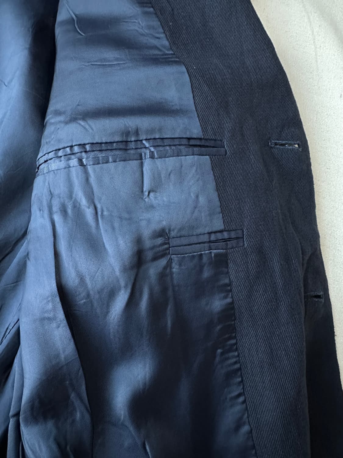 폴로 린넨 네이비 금장 블레이저 44R (Made in Italy) 상품이미지10