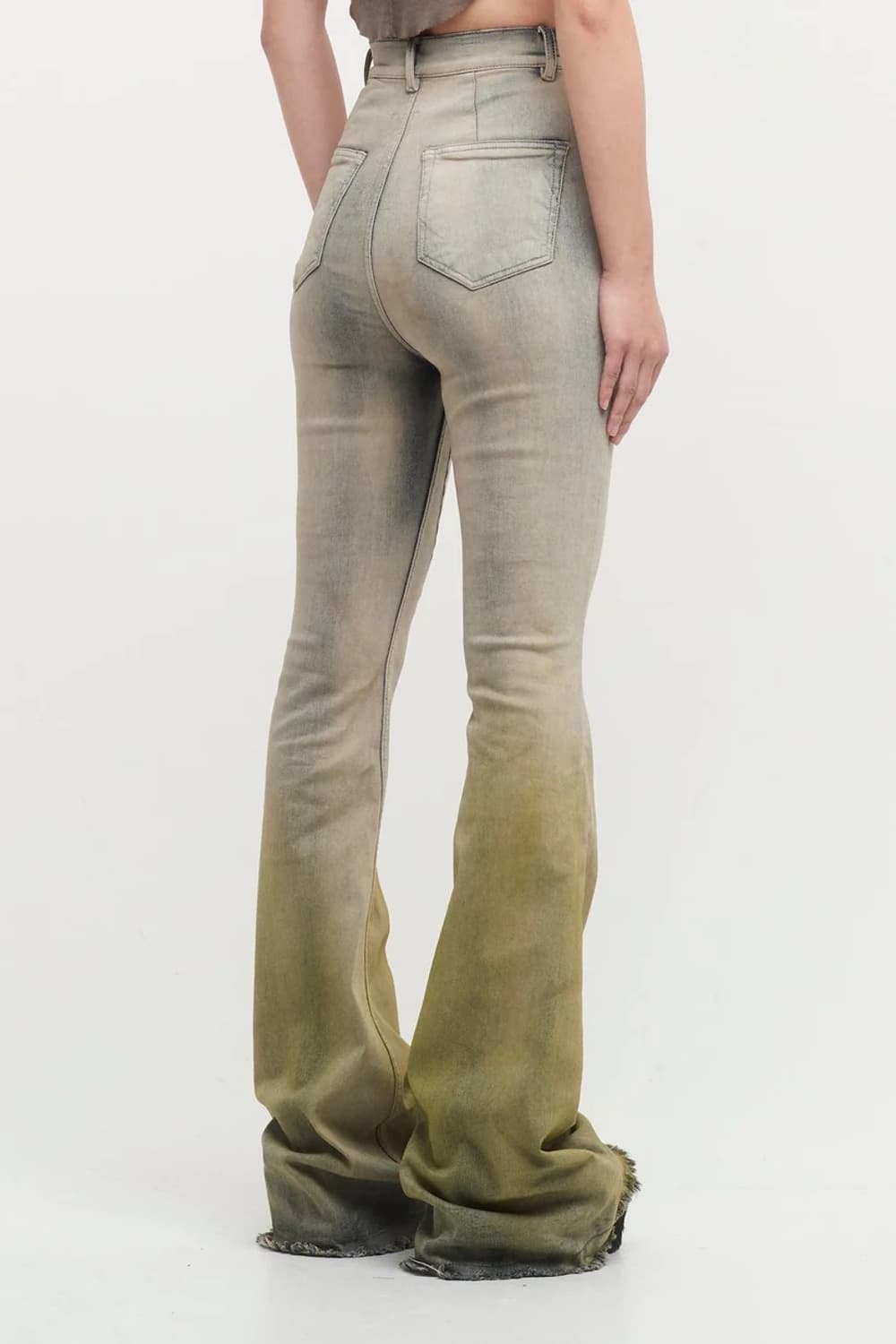 릭오웬스 볼란 부츠컷 데님 팬츠 펄 애시드 디그레이드 26사이즈 상품이미지9