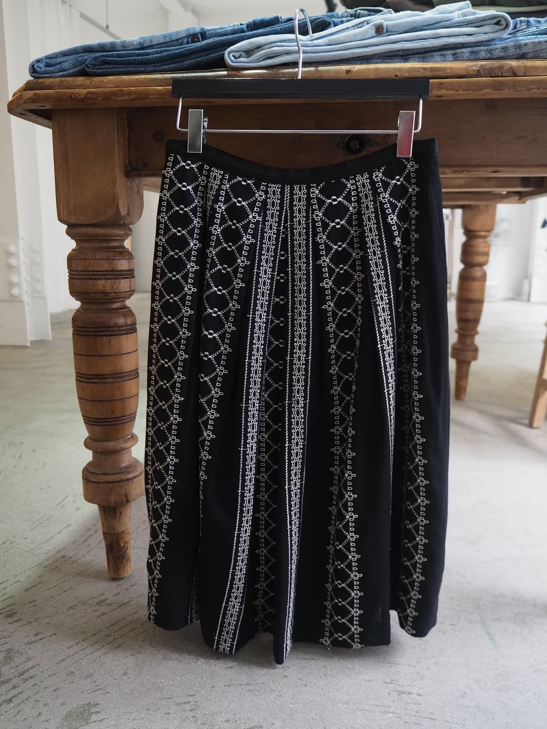 AMACA embroidery skirt  상품이미지4