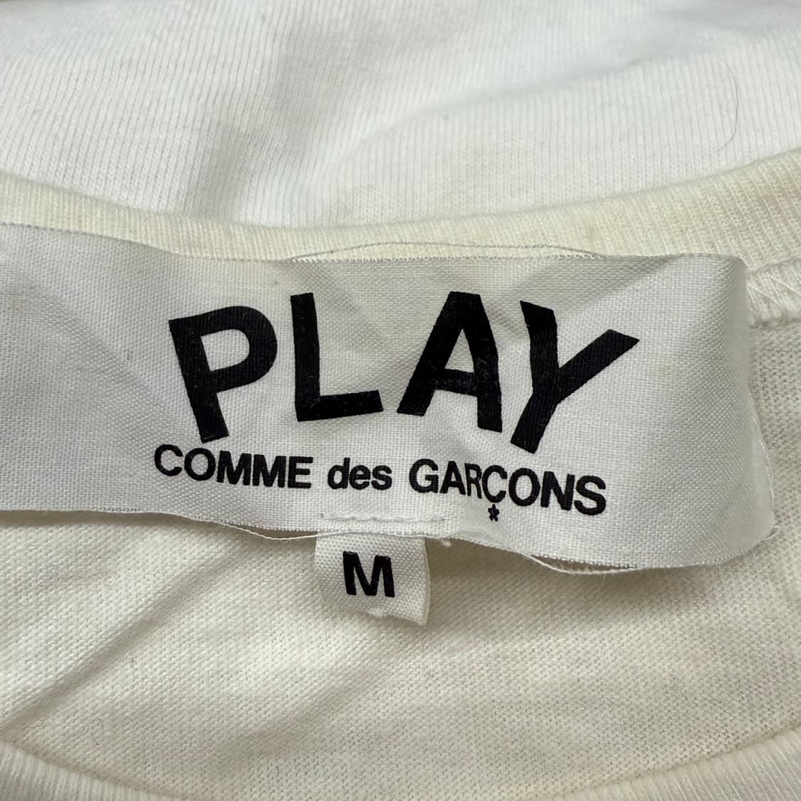 꼼데가르송 로고 화이트 반팔티셔츠 상품이미지4