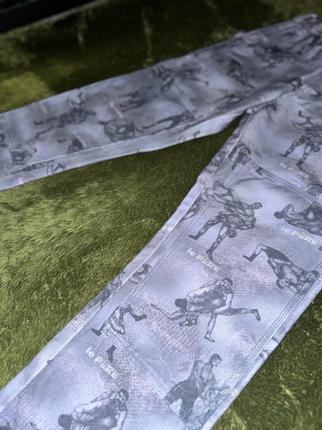 [32] Le Pere 르 뻬흐 X 체리 킴 콜라보 더블니 팬츠 상품이미지6