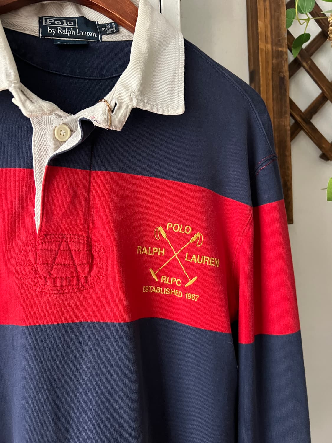 [M]90's 폴로 랄프로렌 USA RLPC 럭비 티셔츠 상품이미지5