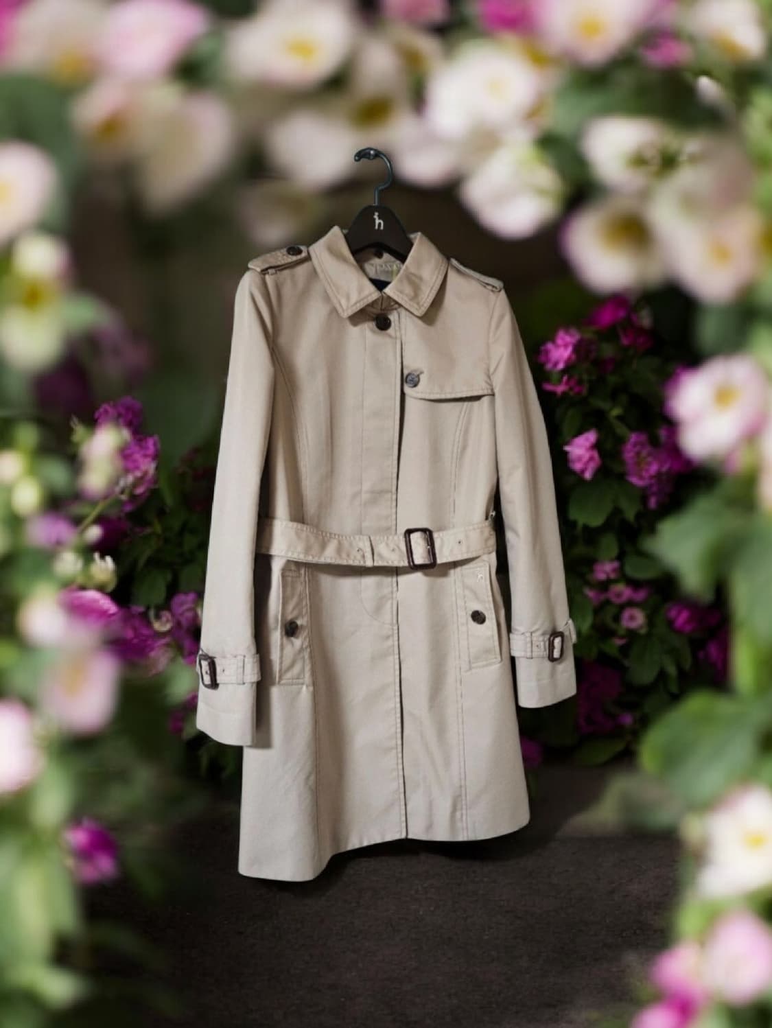 드라이완료 | 헤지스 레이디스 트렌치코트 S | 핏 예쁜 기본템 상품이미지1
