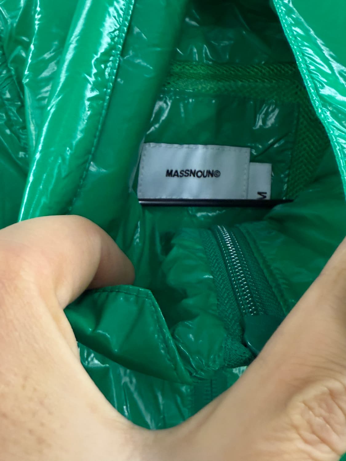 매스노운 MASSNOUN 초록색 바람막이 M 상품이미지3