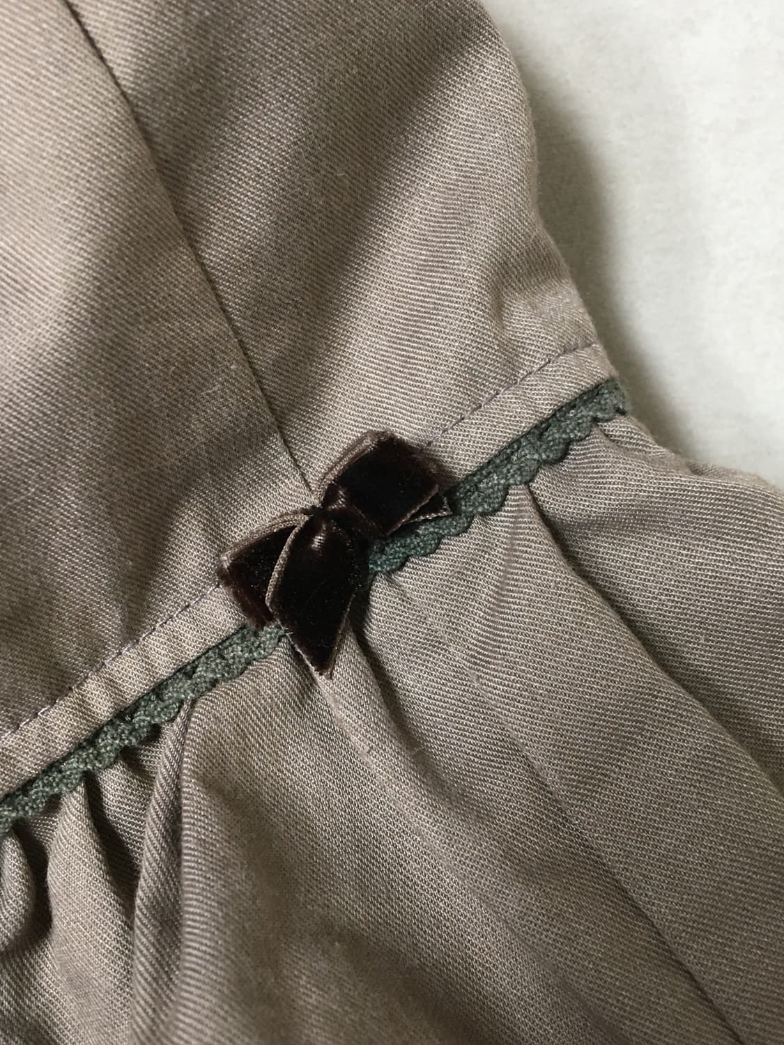 초코 브라운 리본 캉캉 큐롯 스커트 치마 라떼 히메 갸루 러블리 로걀 상품이미지3