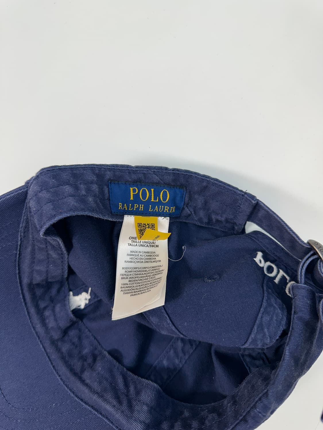 폴로 랄프로렌 볼캡 네이비 (신형큐알제품) 상품이미지4