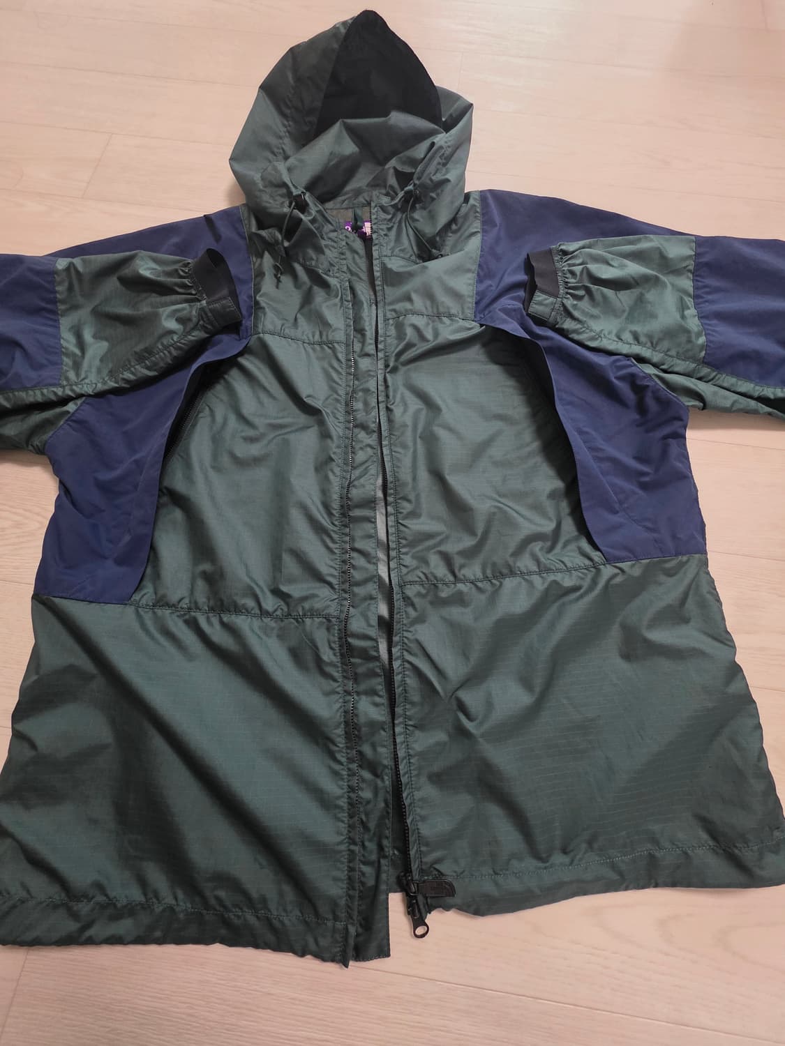 노스페이스 퍼플레벨 그린/네이비 바람막이 L(100-105) 사이즈 상품이미지5