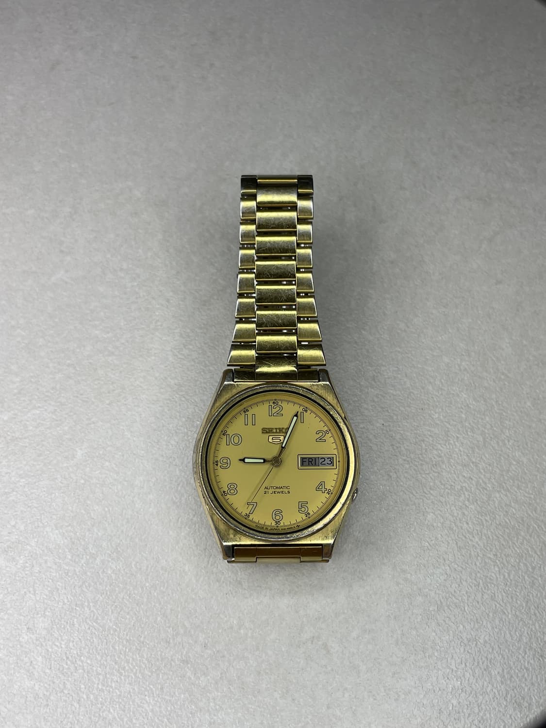 70’s 세이코5 21Jewels 데이데이트 골드 상품이미지1