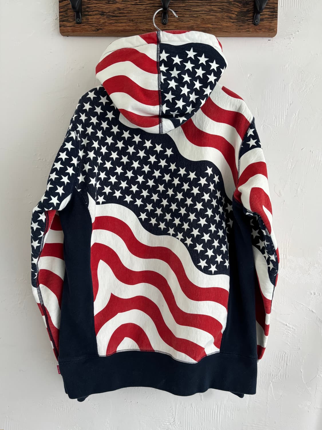 Supreme 슈프림 14FW 박스 로고 성조기 풀 오버 후드티 상품이미지9