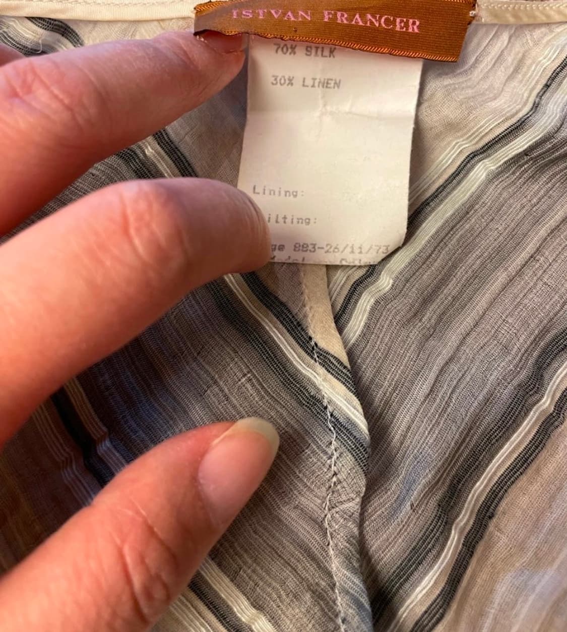 착샷-Istvan Francer 실크 블라우스 상품이미지2