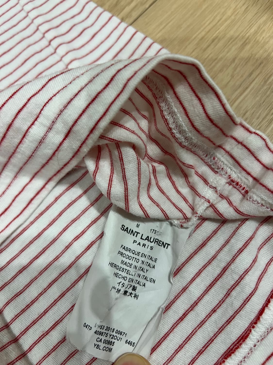 생로랑 에디슬리먼 링거 티셔츠 상품이미지3