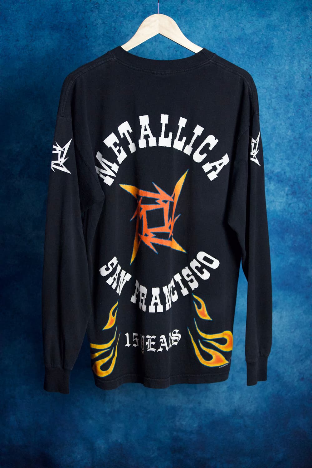 (XL) 90s 빈티지 메탈리카 15주년 플레임 롱슬리브 밴드티 상품이미지1