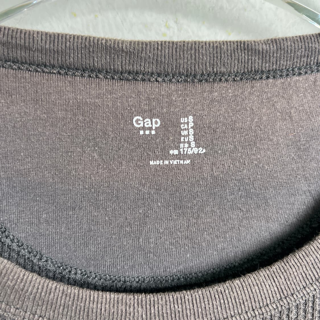 GAP 갭 차콜 그레이 와플 롱슬리브 티셔츠 S 상품이미지4