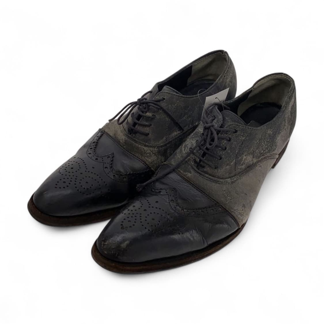 미하라 야스히로 아카이브 빈티지가공 윙팁 드레스슈즈 상품이미지2