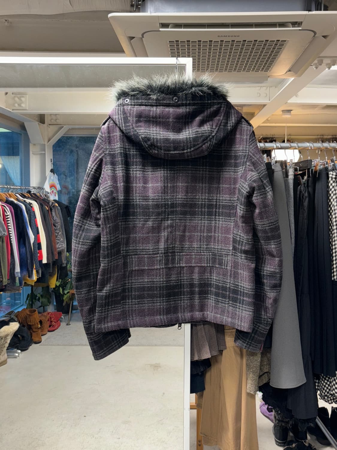 Hideaways 퍼후드 나폴레옹 자켓 상품이미지3