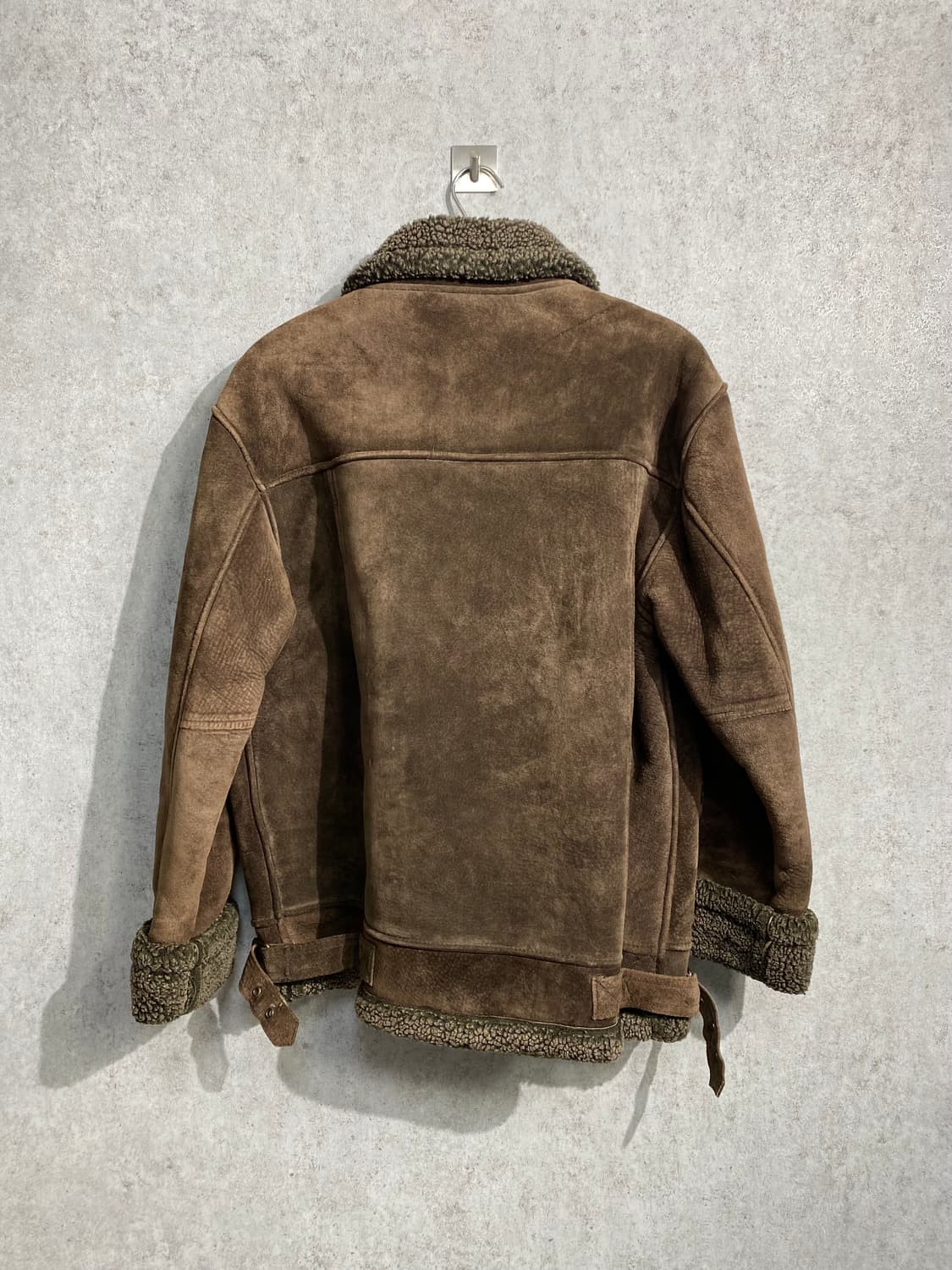 [95-100] 90s Canyon 브라운 피그 스웨이드 무스탕 자켓 상품이미지5