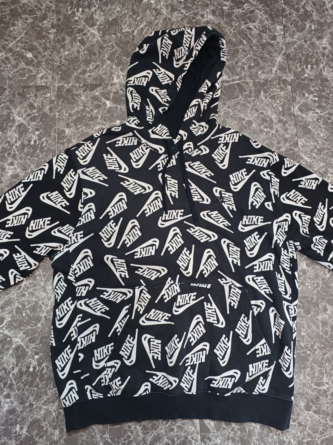 나이키 올오버 로고 후드티 L 상품이미지2