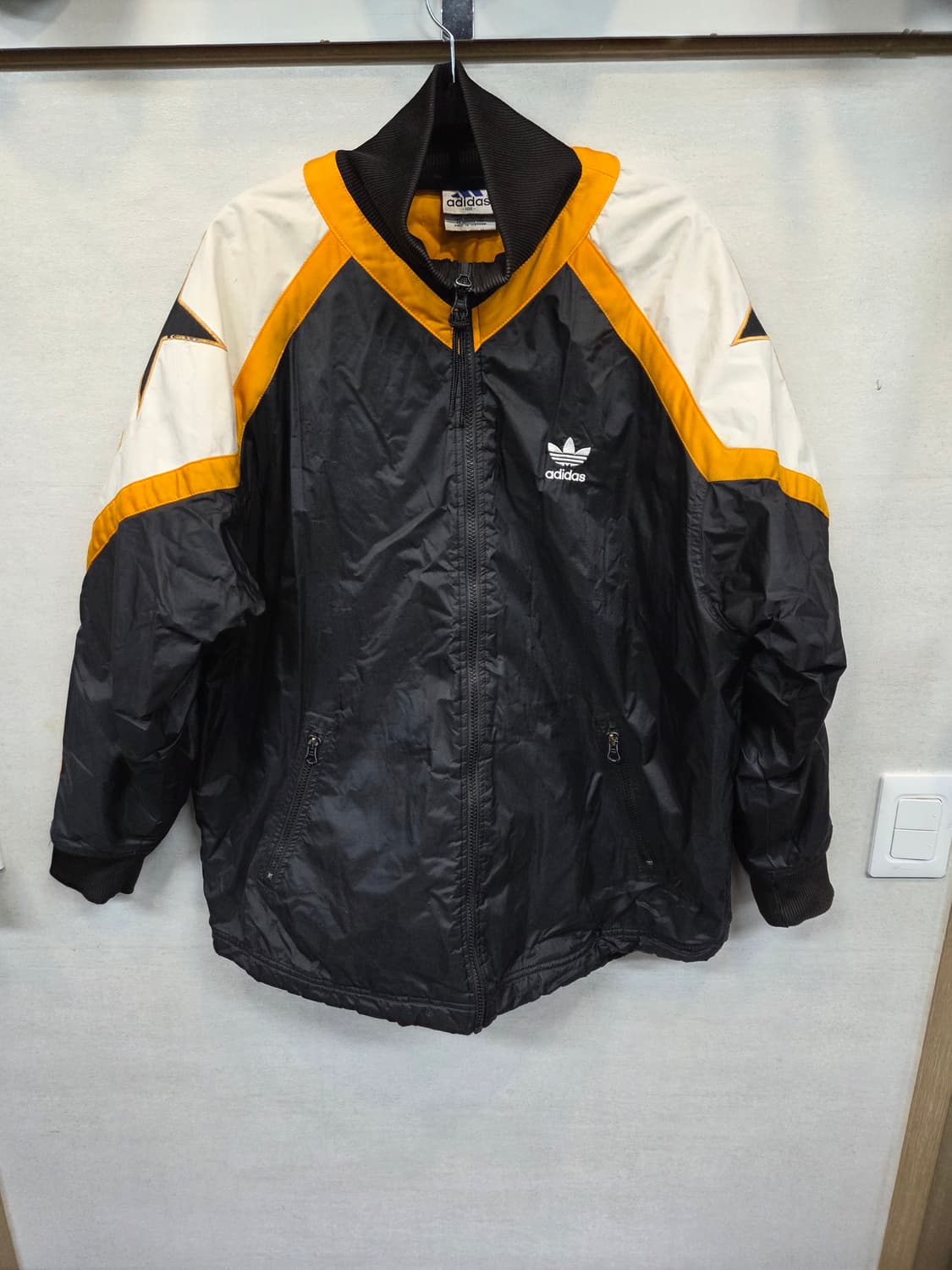 아디다스 올드스쿨 빅트레포일 백로고 안감퀄팅 자켓 L 상품이미지1