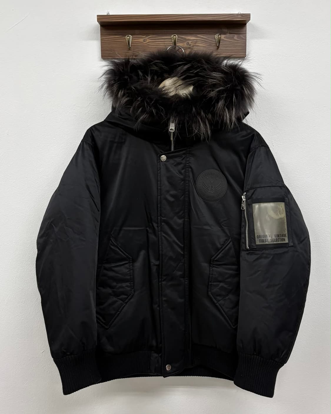 버커루 y2k 라쿤퍼 후드 다운 자켓 패딩 상품이미지2