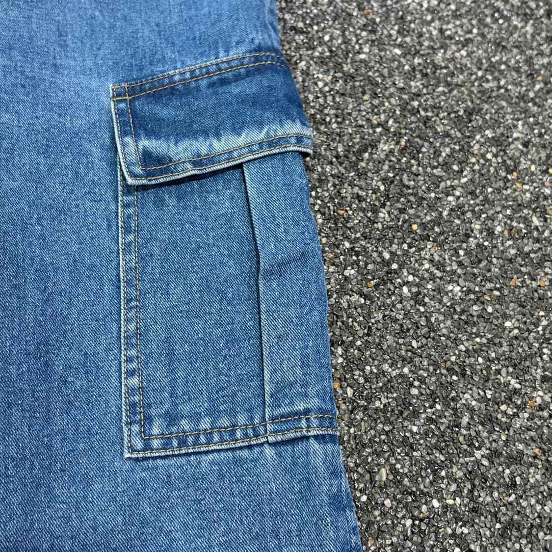 이스트 서비스샵 카고 와이드 데님 팬츠 B4101 상품이미지5