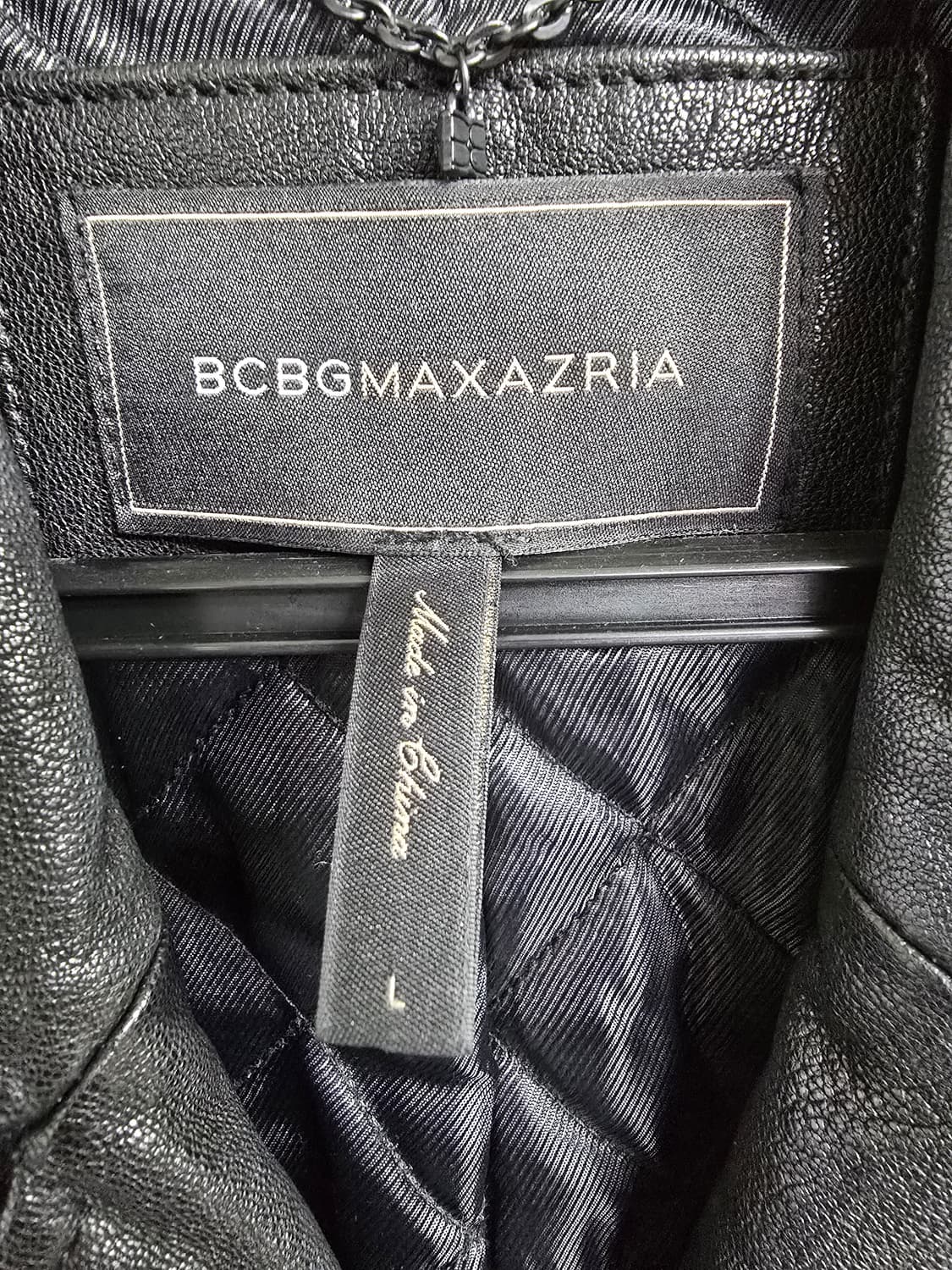 BCBG 블랙 가죽 트위드 배색 자켓 (1697) 상품이미지3